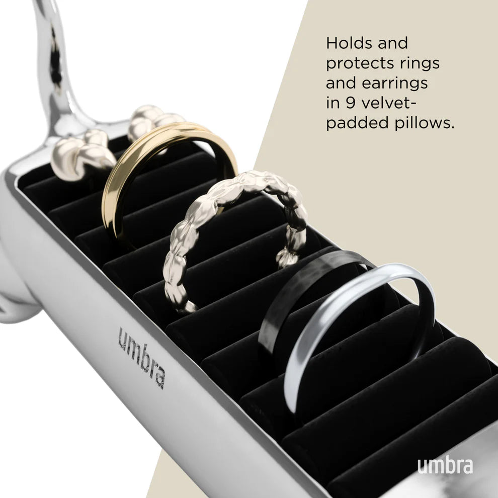 Umbra Ali Cat Κοσμηματοθήκη Δαχτυλιδιών - Chrome