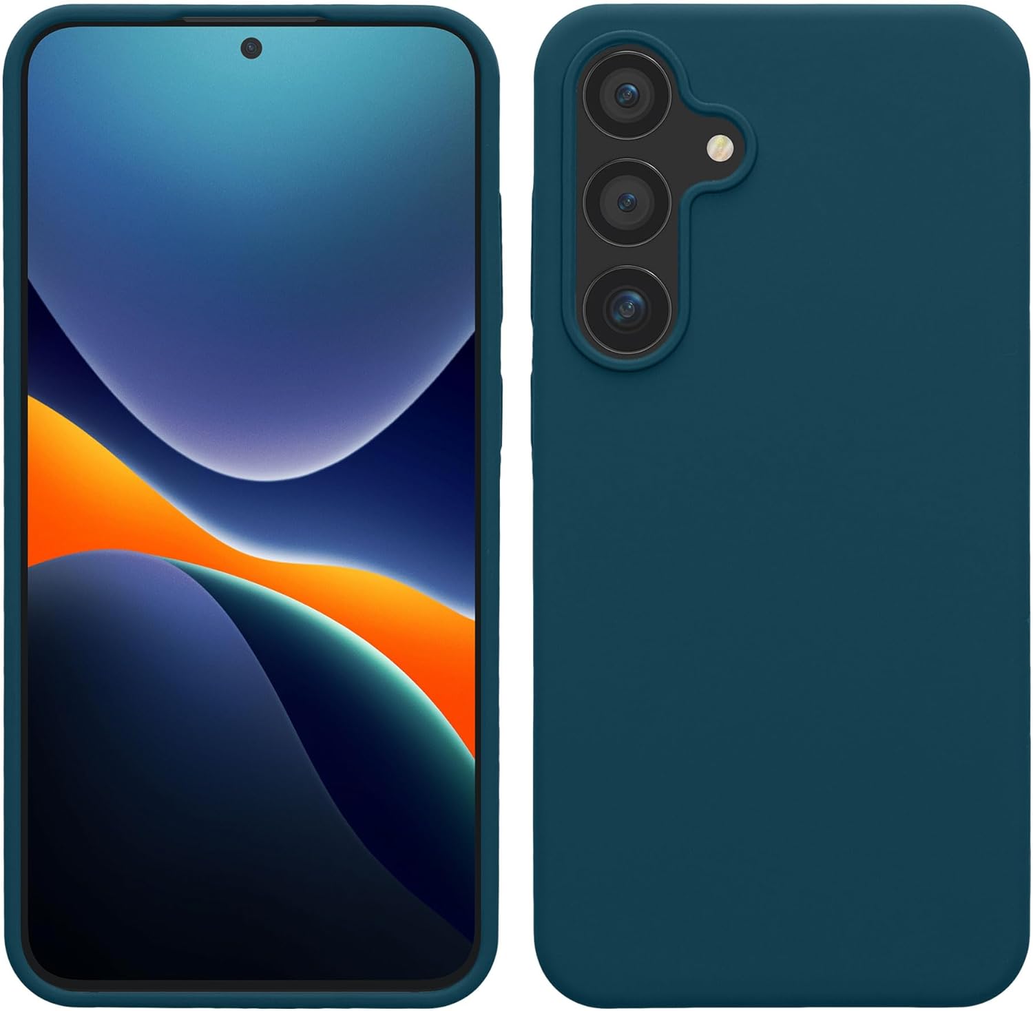 KW Samsung Galaxy S24+ Θήκη Σιλικόνης Rubberized TPU - Teal Matte