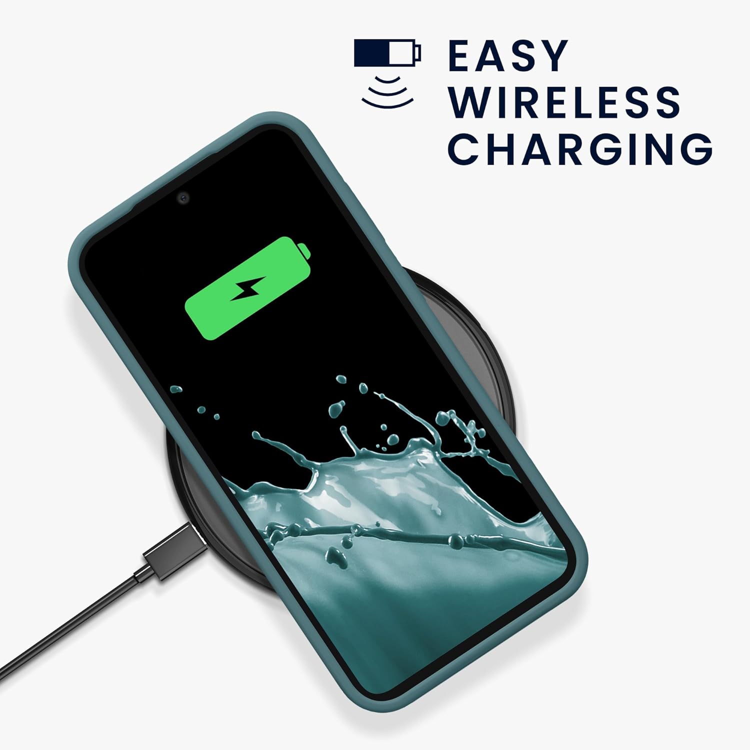 KW Samsung Galaxy S23 FE Θήκη Σιλικόνης Rubberized TPU - Arctic Night