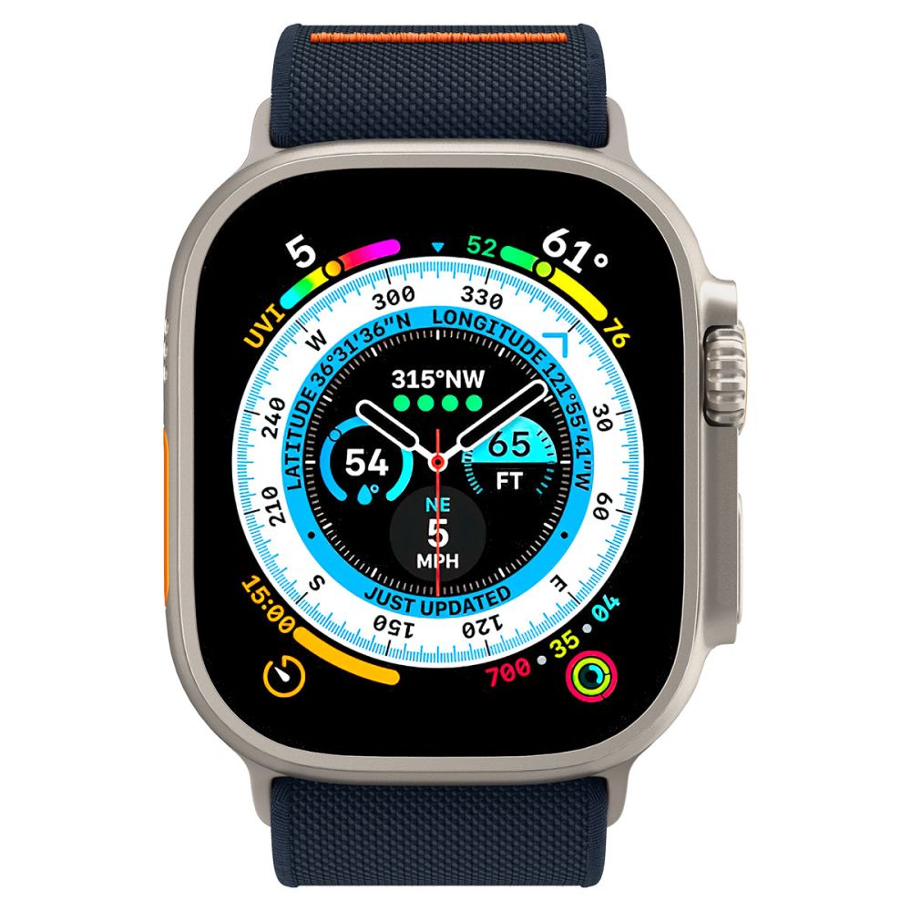Spigen Λουράκι Apple Watch 8/9/10/11 - SE (1/2/3) - Ultra (1/2/3) – 44/45/46/49mm Fit Lite Ultra - Navy