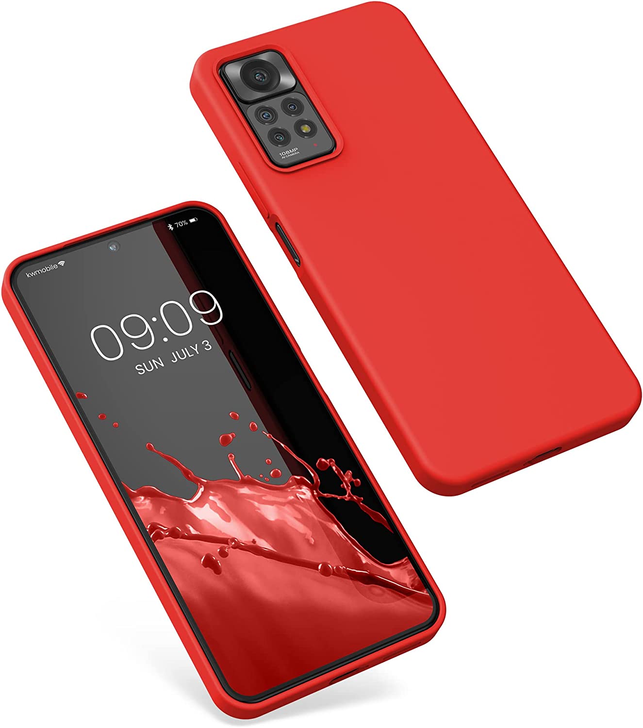 KW Xiaomi Redmi Note 11 Pro / Note 11 Pro 5G Θήκη Σιλικόνης Rubberized TPU - Red - 57373.09