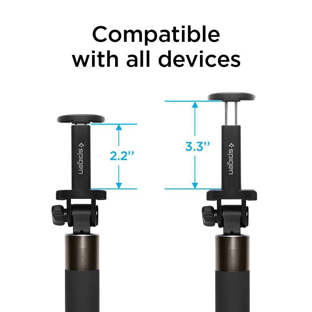 Spigen S530W Selfie Stick με Bluetooth - Black