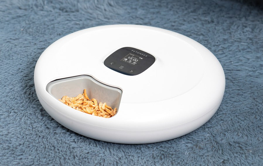 Petoneer Nutrispin Αυτόματη Ταΐστρα Φαγητού με Χρονοδιακόπτη για Κατοικίδιο με Οθόνη TFT - White