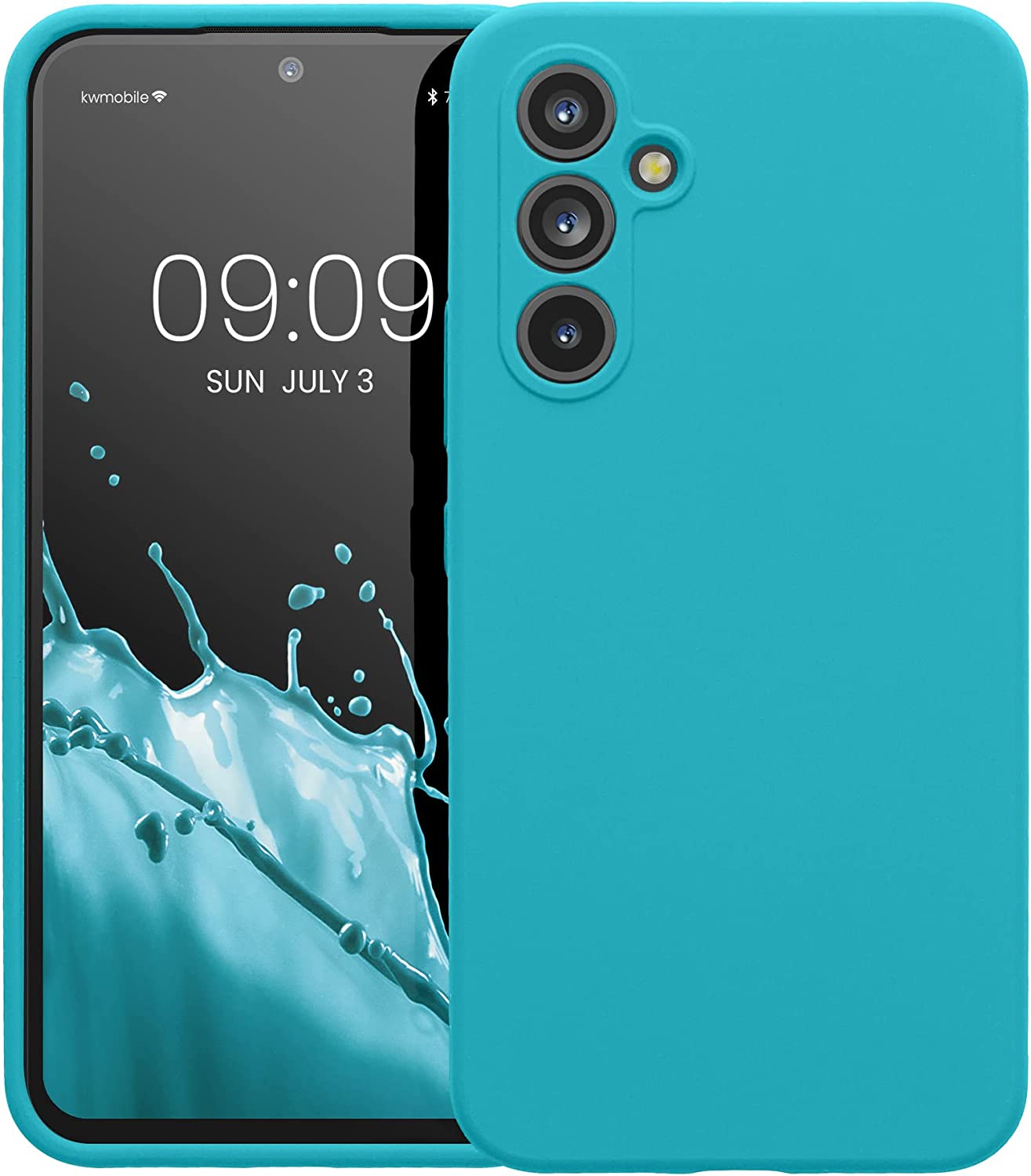 KW Samsung Galaxy A54 5G Θήκη Σιλικόνης Rubberized TPU - Cool Glacier - 60795.205