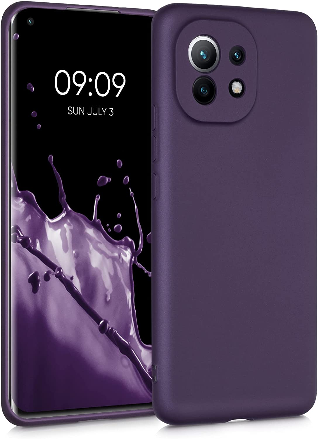 KW Xiaomi Mi 11 Θήκη Σιλικόνης TPU - Metallic Berry - 54189.115