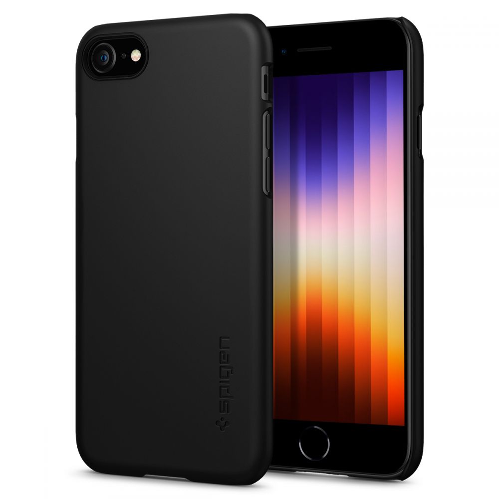 Spigen iPhone SE 2022 / SE 2020 / 7 / 8 Thin Fit Σκληρή Θήκη - Black