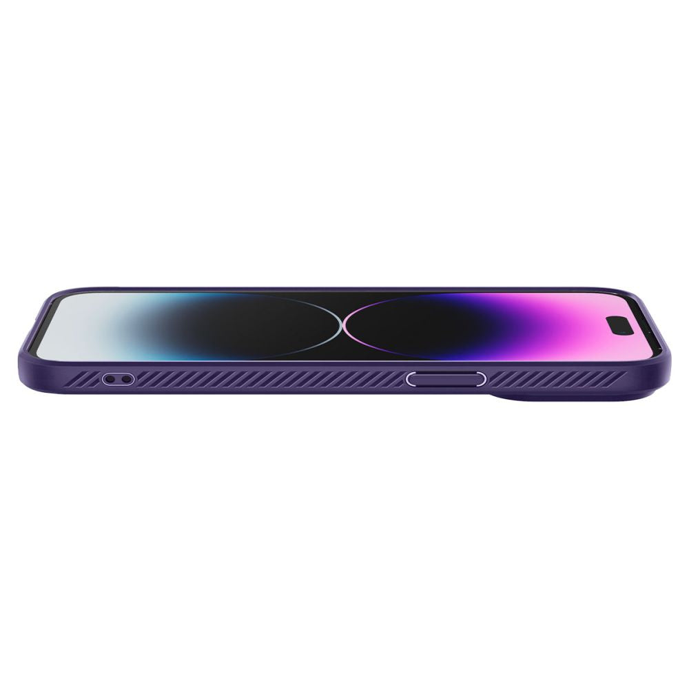 Spigen iPhone 14 Pro Max Liquid Air Θήκη Σιλικόνης - Deep Purple