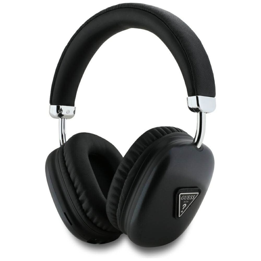 Guess Over-Ear Metallic Triangle Logo - Ασύρματα Bluetooth Ακουστικά - Black