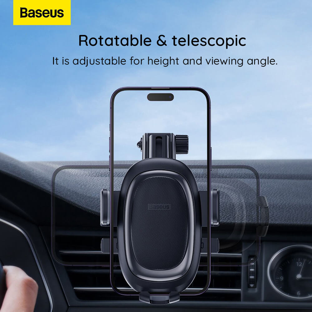 Baseus UltraControl Pro Series Βάση Αυτοκινήτου για Ταμπλό και Αεραγωγό - Black