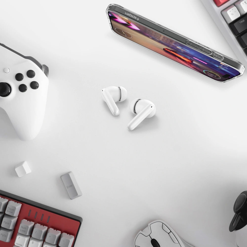 Spigen SA2400 ANC Pro - Ασύρματα Bluetooth Ακουστικά - White