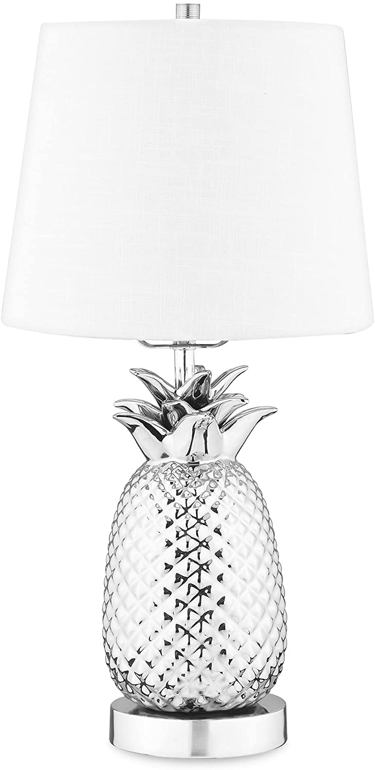 Navaris Desk Lamp Επιτραπέζιο Φωτιστικό - Ανανάς - 44cm - White / Silver - 52605.35.02