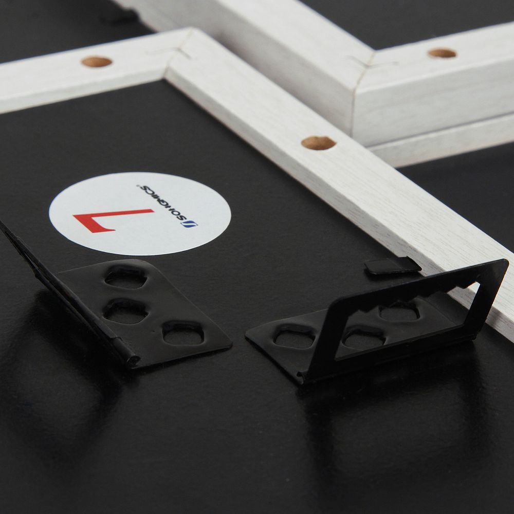 Songmics Σετ με Επιτοίχια Κορνίζα με Θέση για 12 Φωτογραφίες και 1 Μονή Κορνίζα - White Wood Grain - RPF112W