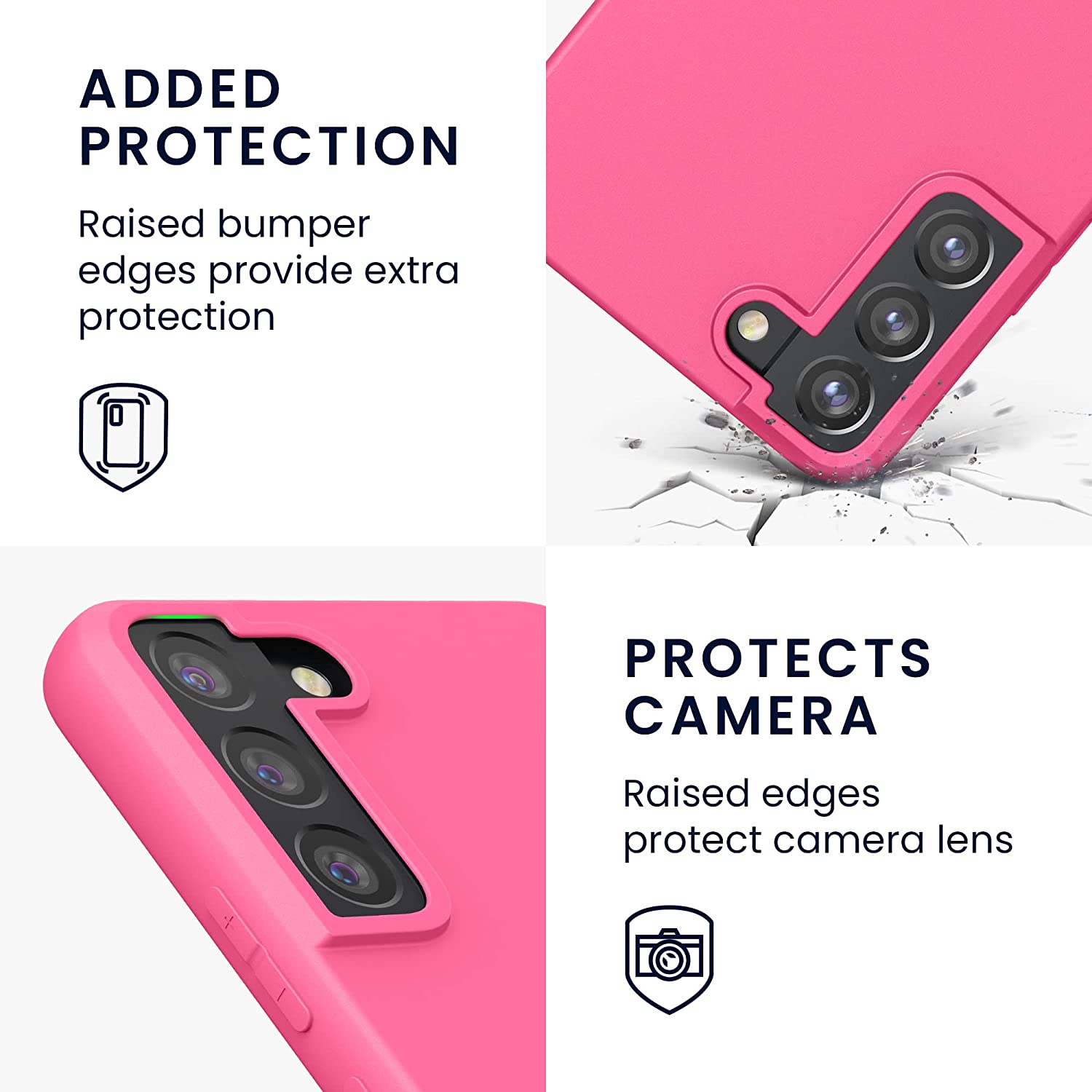 KW Samsung Galaxy S22 Plus Θήκη Σιλικόνης TPU - Neon Pink - 56763.77