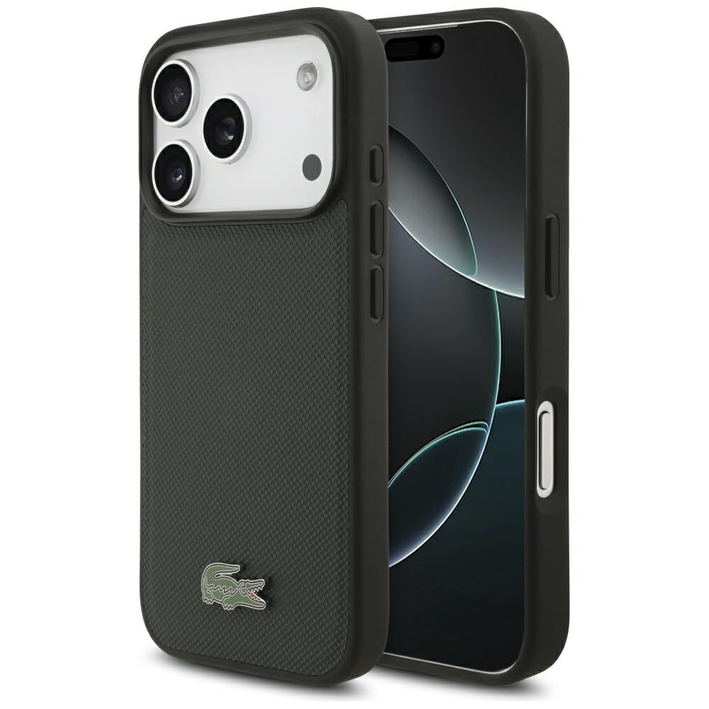 Lacoste iPhone 17 Pro - Petit Pique Lacquer Logo MagSafe - Σκληρή Θήκη με Πλαίσιο Σιλικόνης - Green
