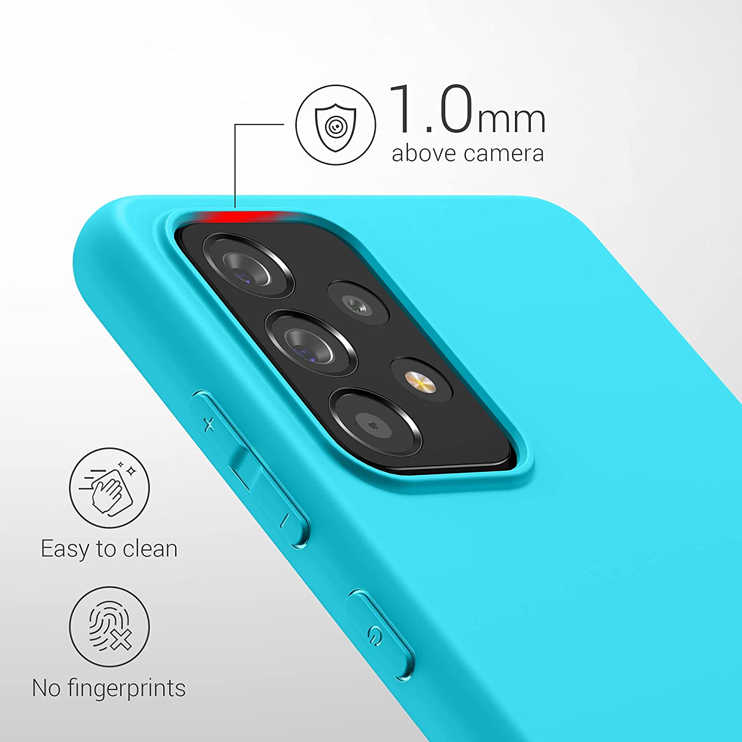 KW Samsung Galaxy A52 / A52 5G / A52s 5G Θήκη Σιλικόνης TPU - Sea Blue - 54346.223