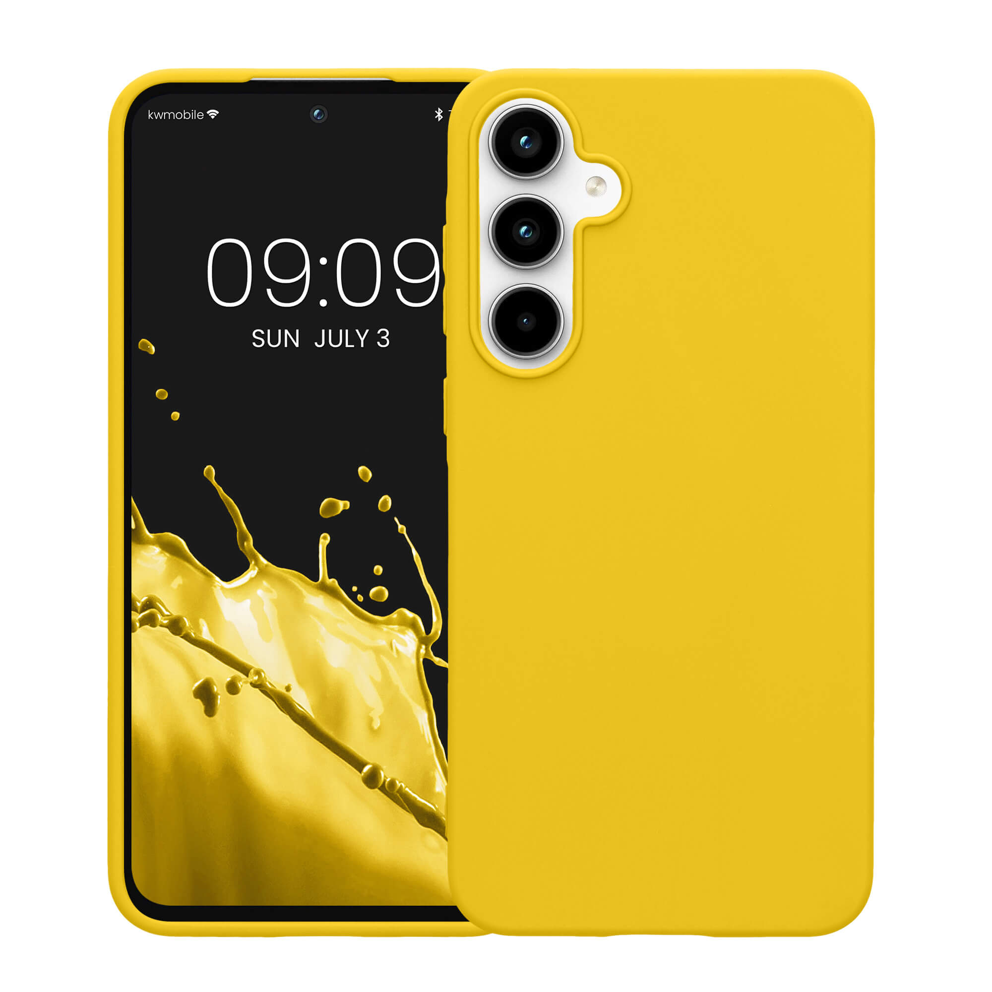 KW Samsung Galaxy A55 5G Λεπτή Θήκη Σιλικόνης TPU - Bright Yellow