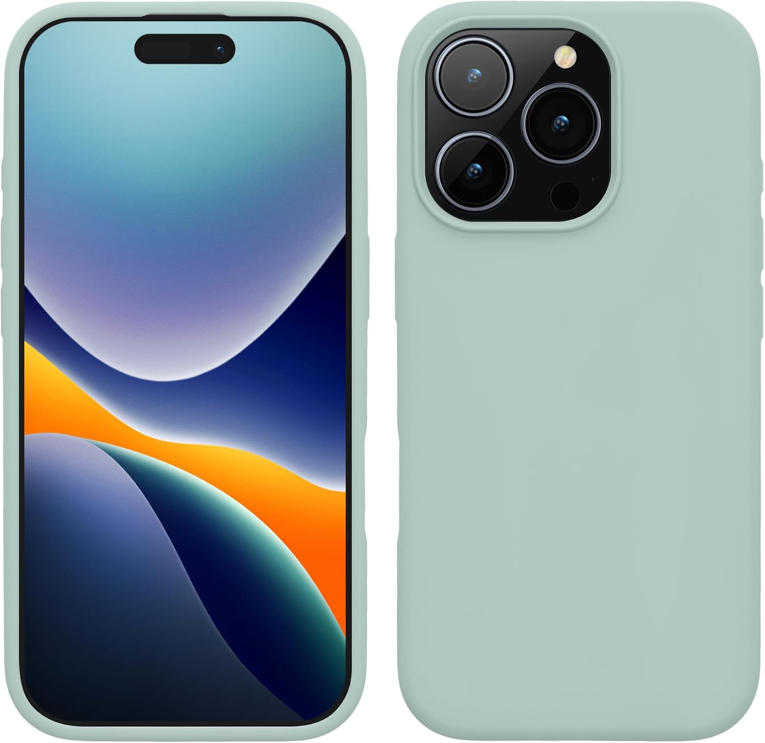 KW iPhone 16 Pro Θήκη Σιλικόνης Rubberized TPU - Cool Mint