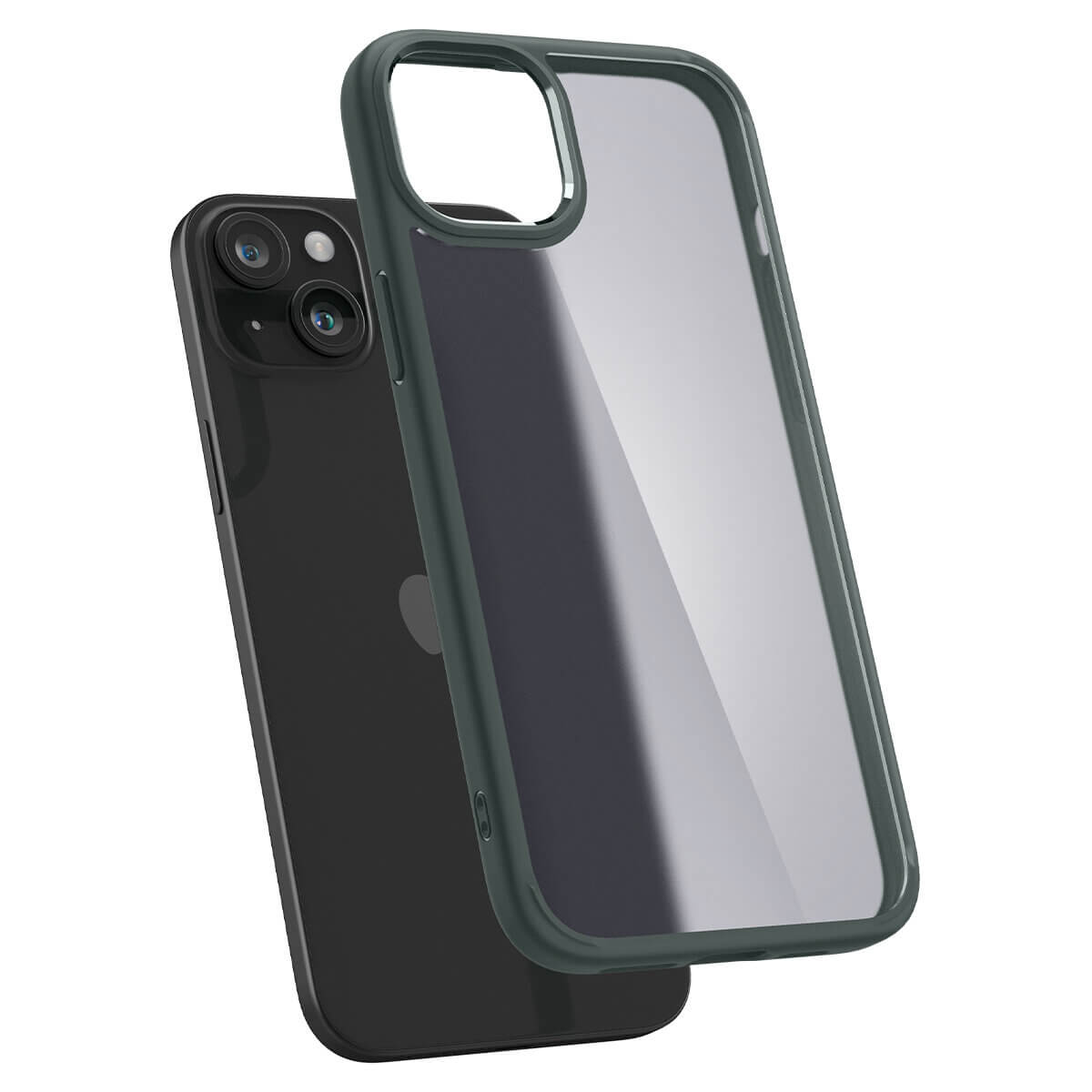Spigen iPhone 15 Ultra Hybrid Σκληρή Θήκη με Πλαίσιο Σιλικόνης - Frost Green