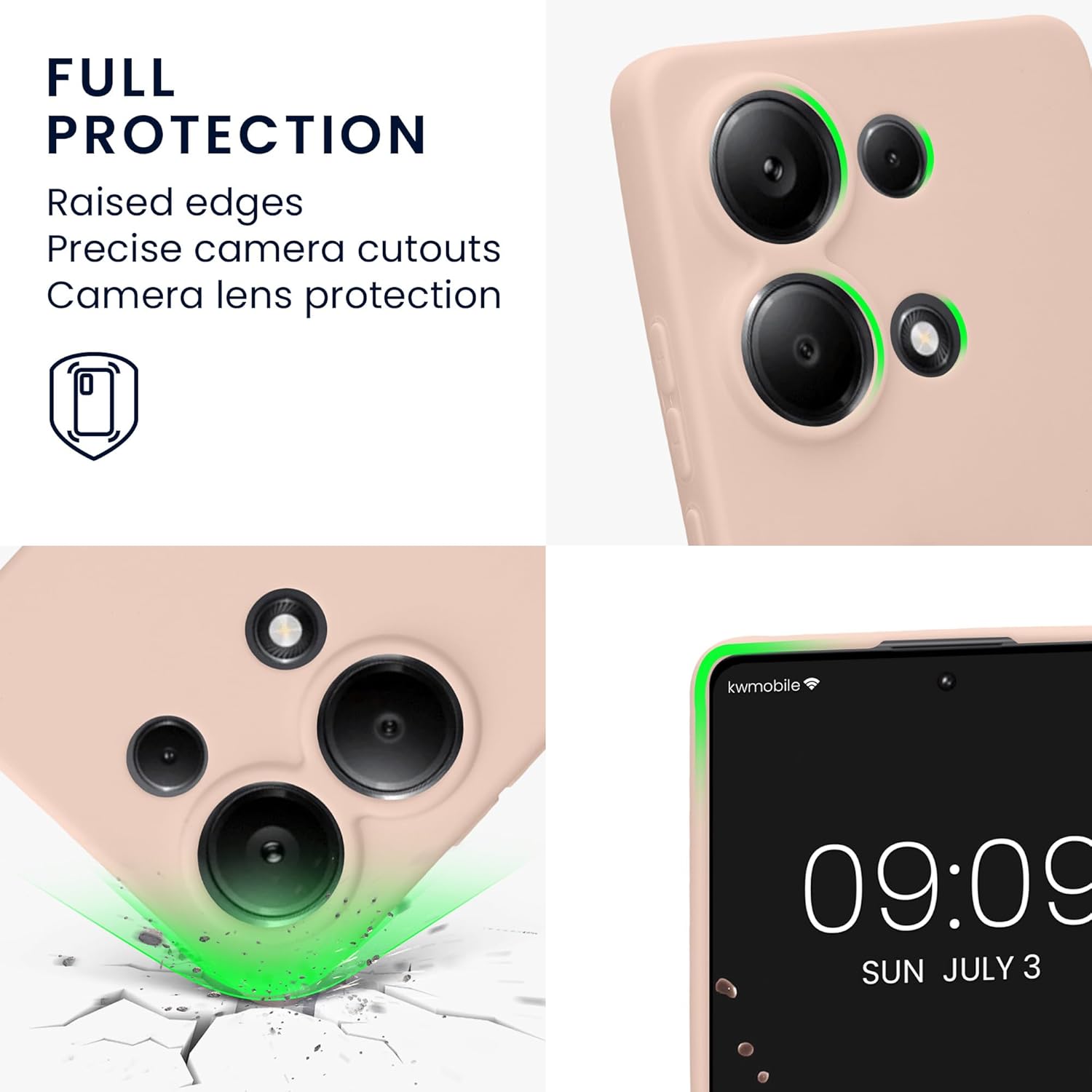 KW Xiaomi Redmi Note 13 Pro 4G Θήκη Σιλικόνης TPU - Coconut Swirl