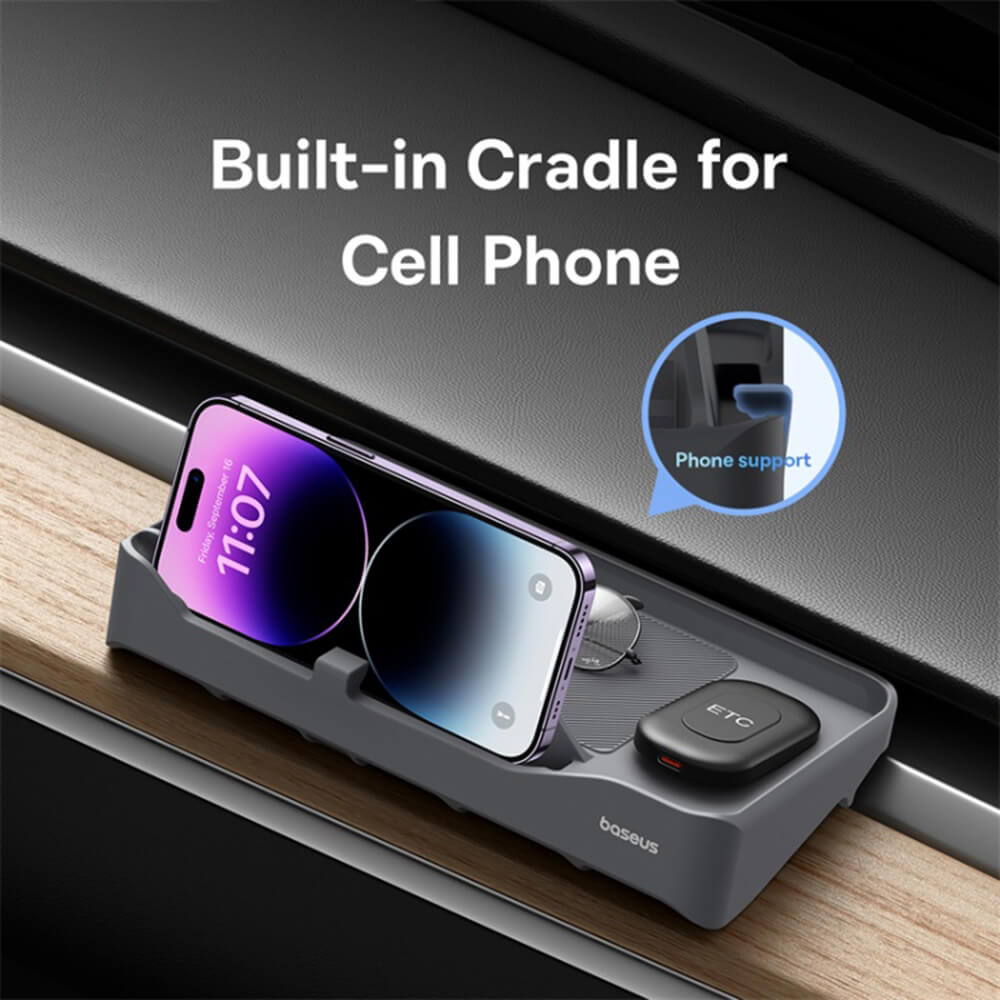 Baseus T-Space Βάση Οργάνωσης και Αποθήκευσης για το Αυτοκίνητο - Grey