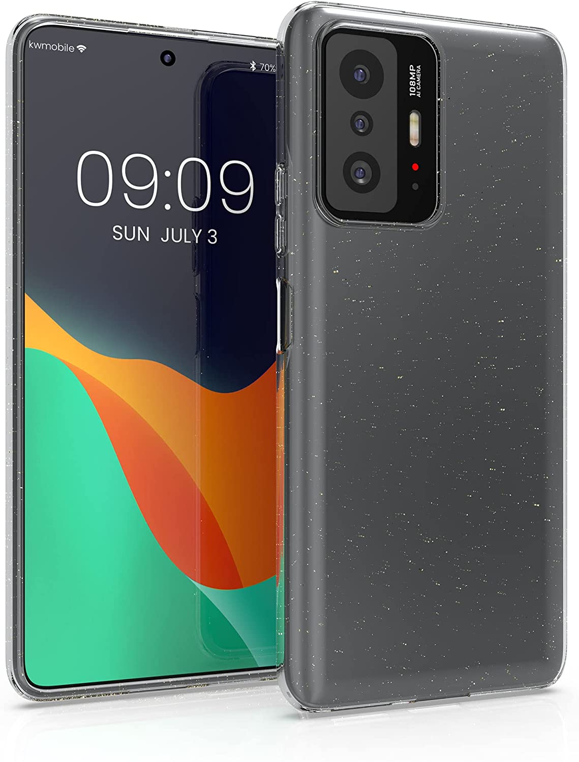 KW Xiaomi 11T / 11T Pro Θήκη Σιλικόνης TPU Design Glitter Uniform - Διάφανη - 56840.01