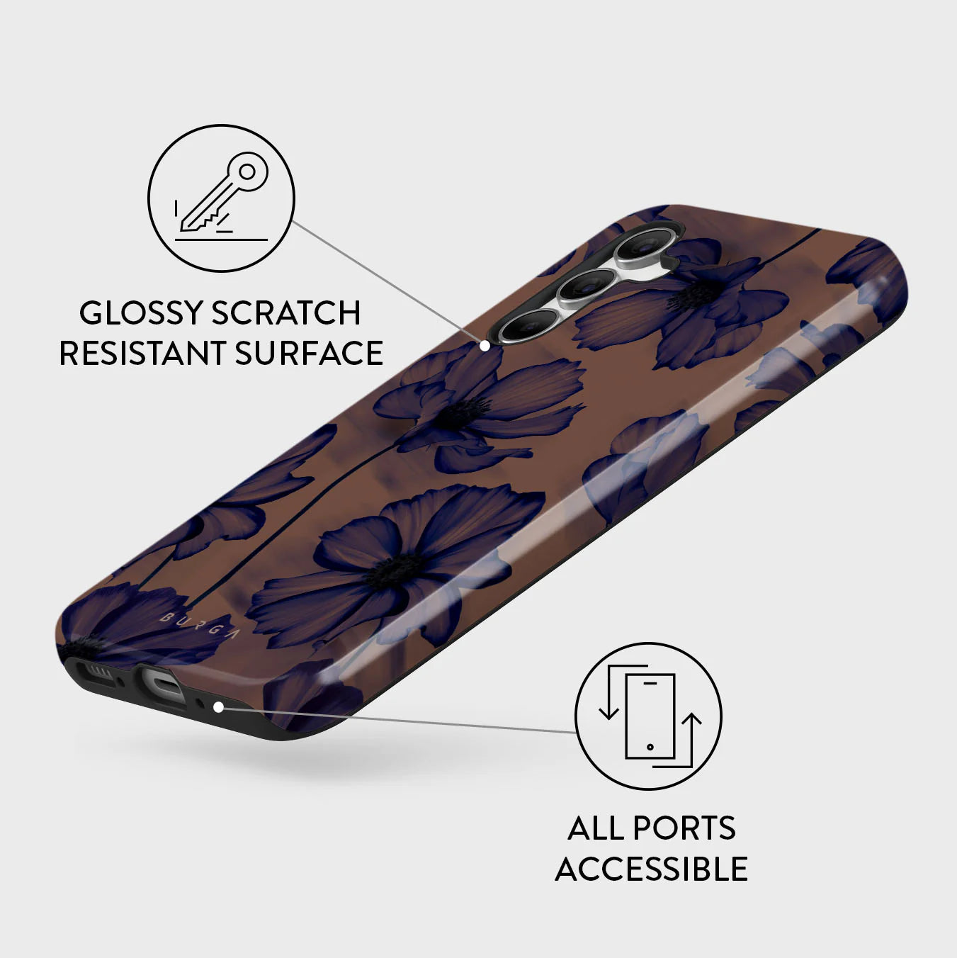 Burga Samsung Galaxy A55 5G Fashion Tough Σκληρή Θήκη - Velvet Night