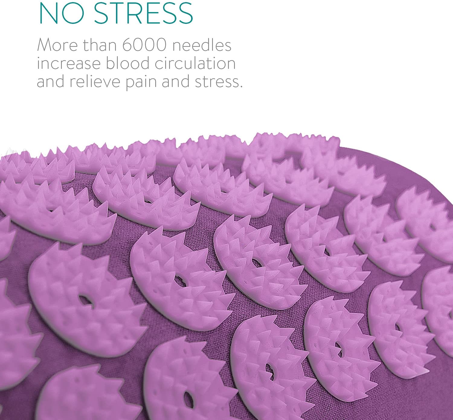 Navaris 2-in-1 Acupressure Mat and Pillow Set Σετ 2 σε 1 Χαλάκι και Μαξιλάρι Μασάζ - Berry - 43899.26