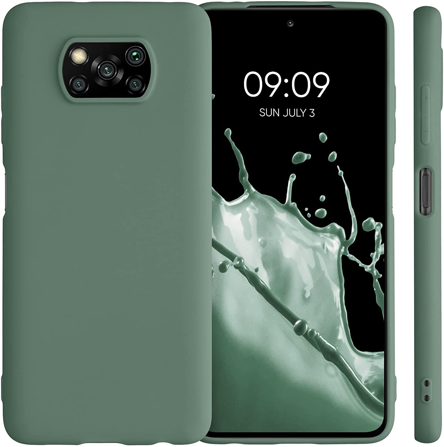 KW Xiaomi Poco X3 NFC / Poco X3 Pro Θήκη Σιλικόνης TPU - Forest Green - 53482.166