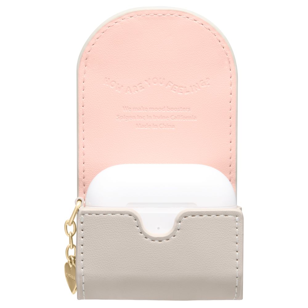 Spigen AirPods 4 Θήκη από Συνθετικό Δέρμα - Cyrill Mini Bag - Dark Beige