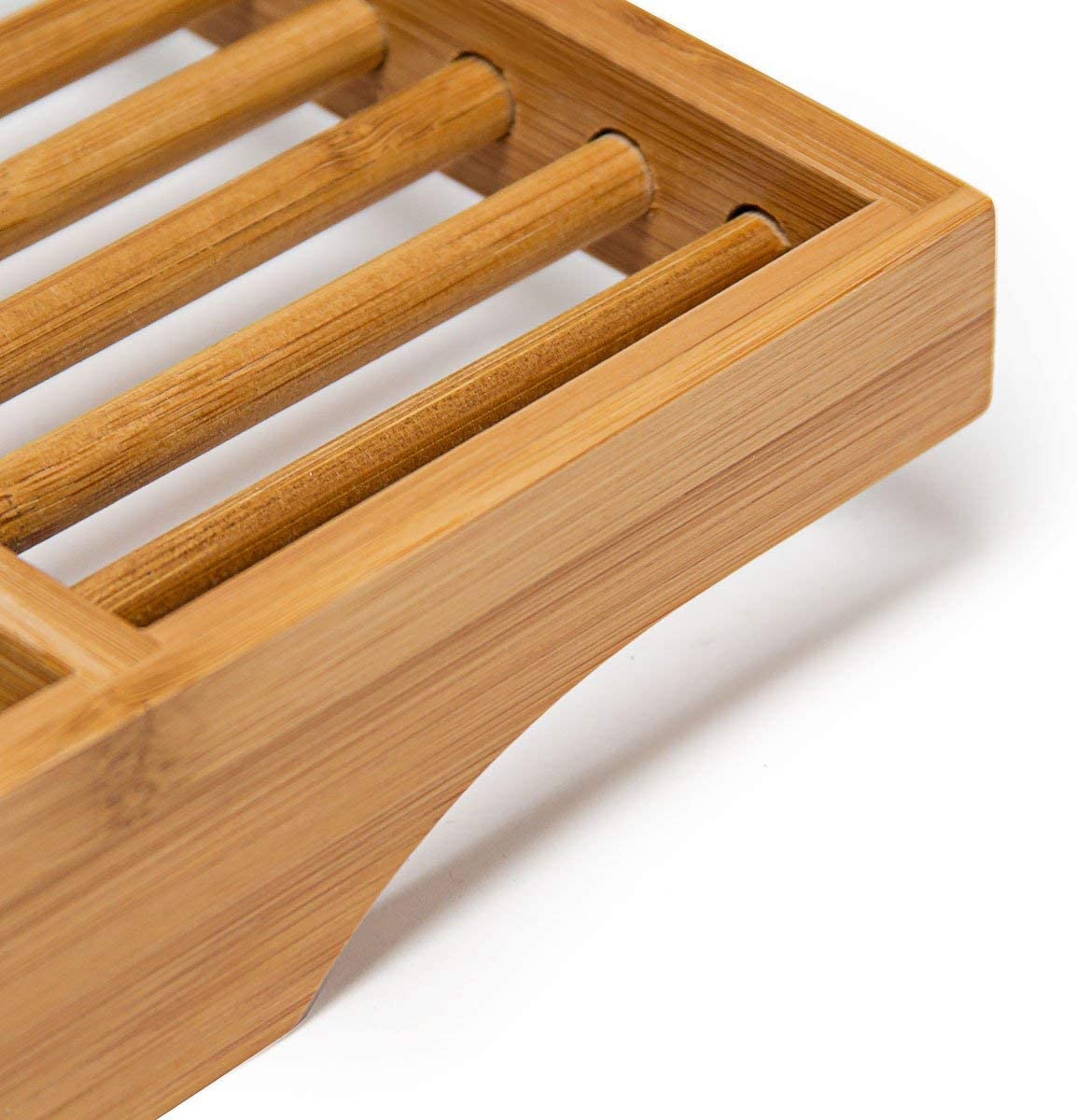 Relaxdays Ξύλινη Βάση από Μπαμπού για τη Μπανιέρα - 70cm - Natural - 4052025190262