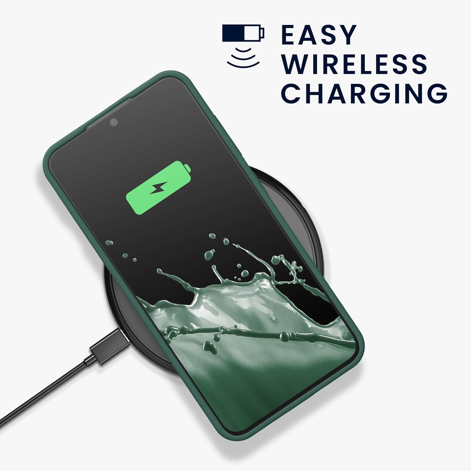 KW Samsung Galaxy S24 Θήκη Σιλικόνης Rubberized TPU - Forest Green