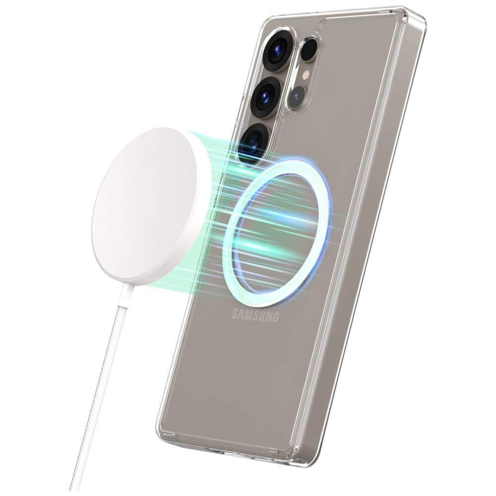 Araree Samsung Galaxy S25 Ultra Duple M Σκληρή Θήκη με Πλαίσιο Σιλικόνης και MagSafe - Διάφανη