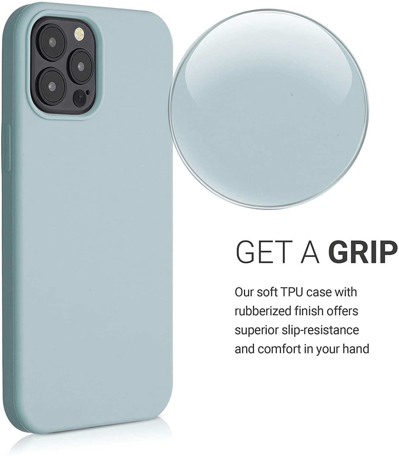 KW iPhone 12 Pro Max Θήκη Σιλικόνης Rubber TPU - Frosty Mint - 52644.200