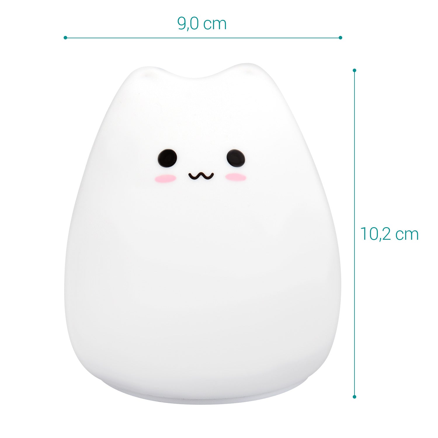 Navaris LED Cat Night Light RGB - Παιδικό Νυχτερινό Φως με Αλλαγή Χρωμάτων - White - 46060.01