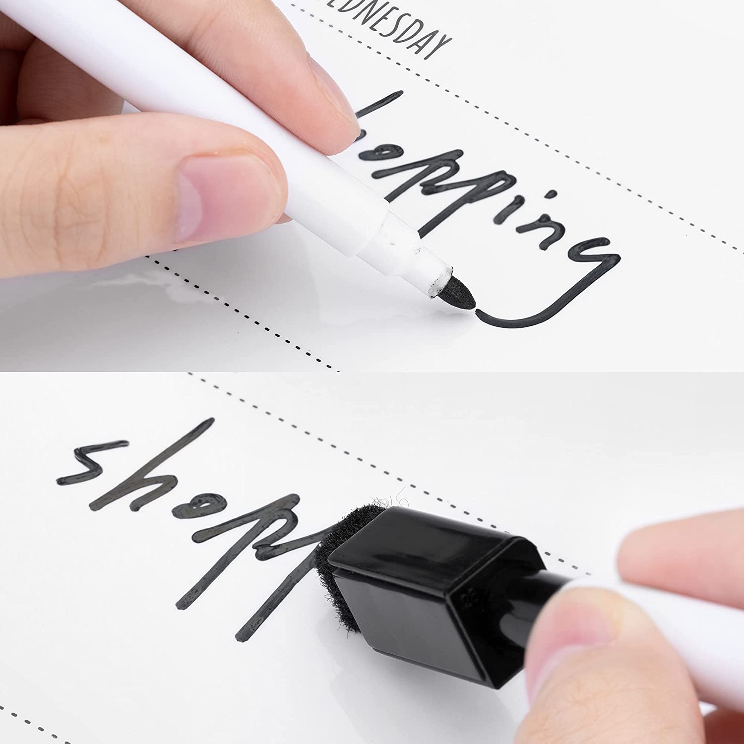 Navaris Εβδομαδιαίος Μαγνητικός Πίνακας Χρονοδιαγράμματος για Ψυγείο - 40 x 30cm - White - 51524.02