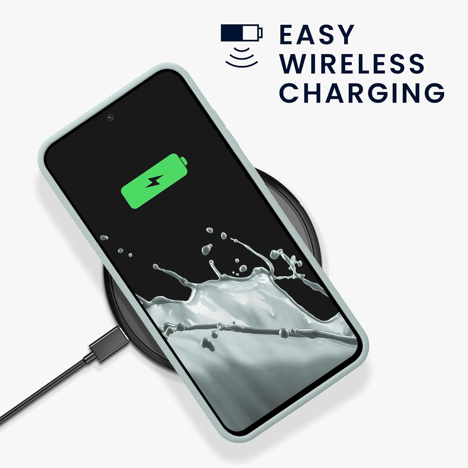 KW Samsung Galaxy S24 FE Θήκη Σιλικόνης Rubberized TPU - Cool Mint