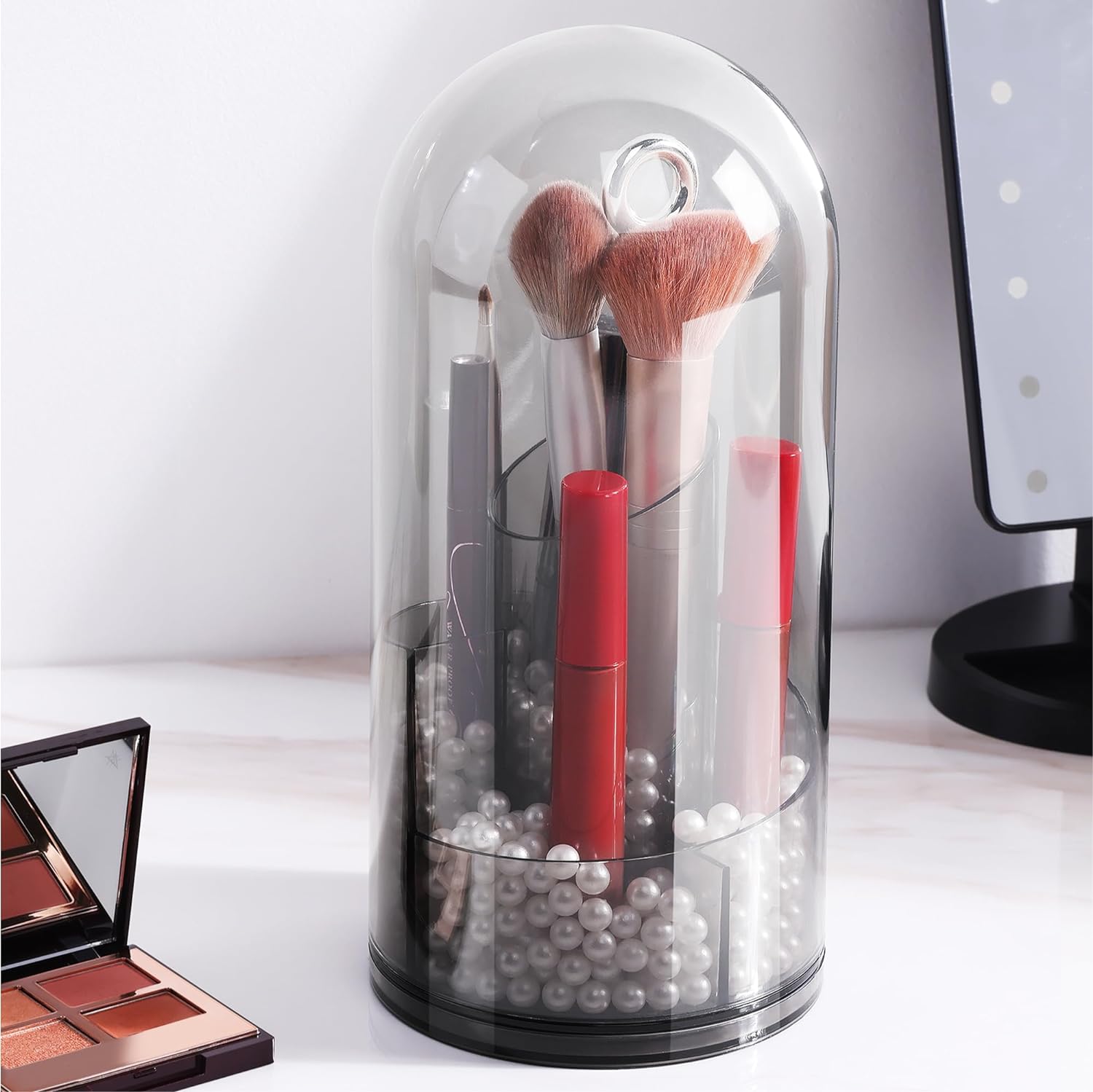 Navaris Περιστρεφόμενη Θήκη για Πινέλα Μακιγιάζ - Grey - 61656.01