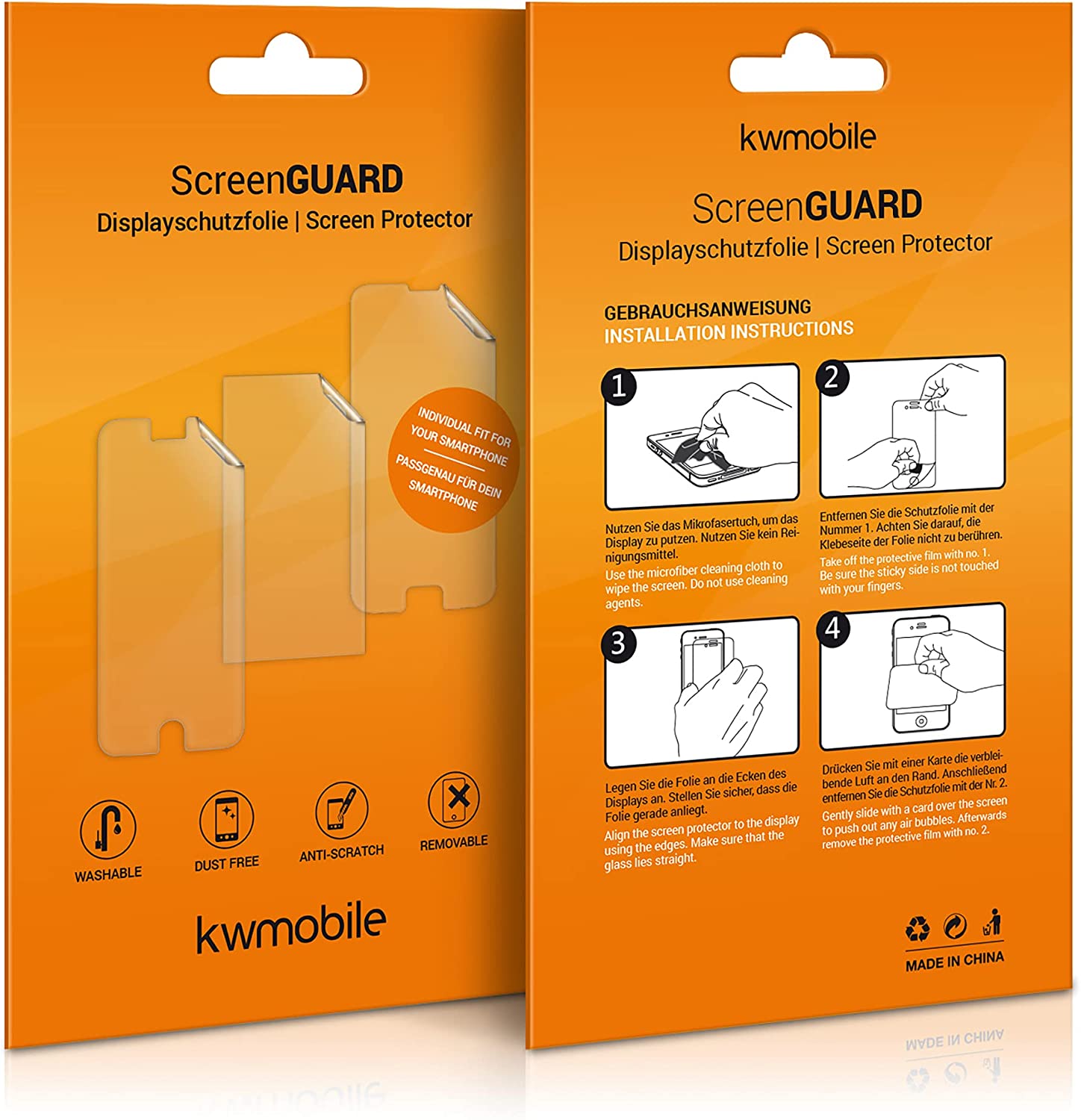 KW iPhone 13 Pro - Τρεις Μεμβράνες Προστασίας Οθόνης - Διάφανες - 56421.1