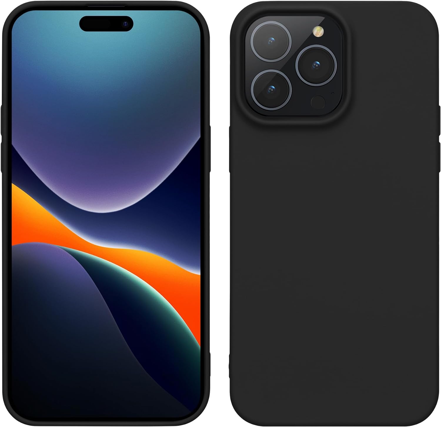 KW iPhone 15 Pro Λεπτή Θήκη Σιλικόνης TPU - Black Matte - 61959.47