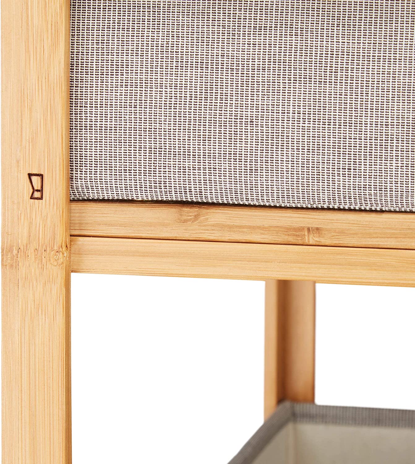 Relaxdays Ράφι από Μπαμπού με 3 Καλάθια - Natural / Grey - 4052025214777