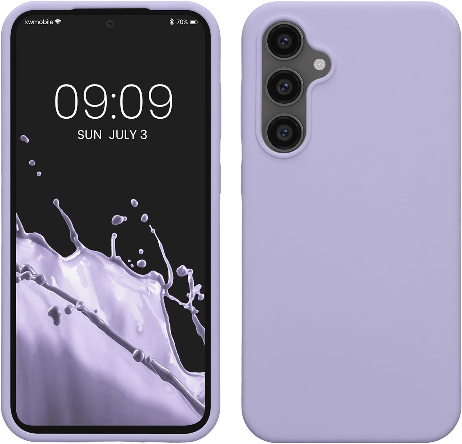 KW Samsung Galaxy S23 FE Θήκη Σιλικόνης Rubberized TPU - Lavender