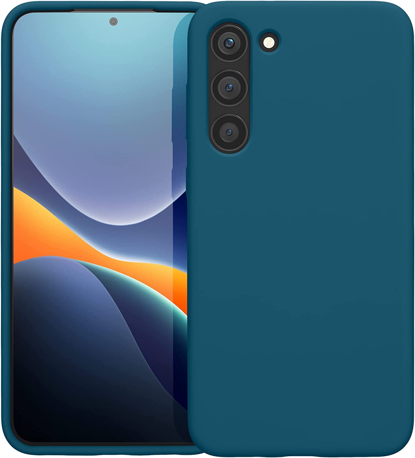 KW Samsung Galaxy S23 Plus Θήκη Σιλικόνης Rubberized TPU - Petrol Matt - 60274.57