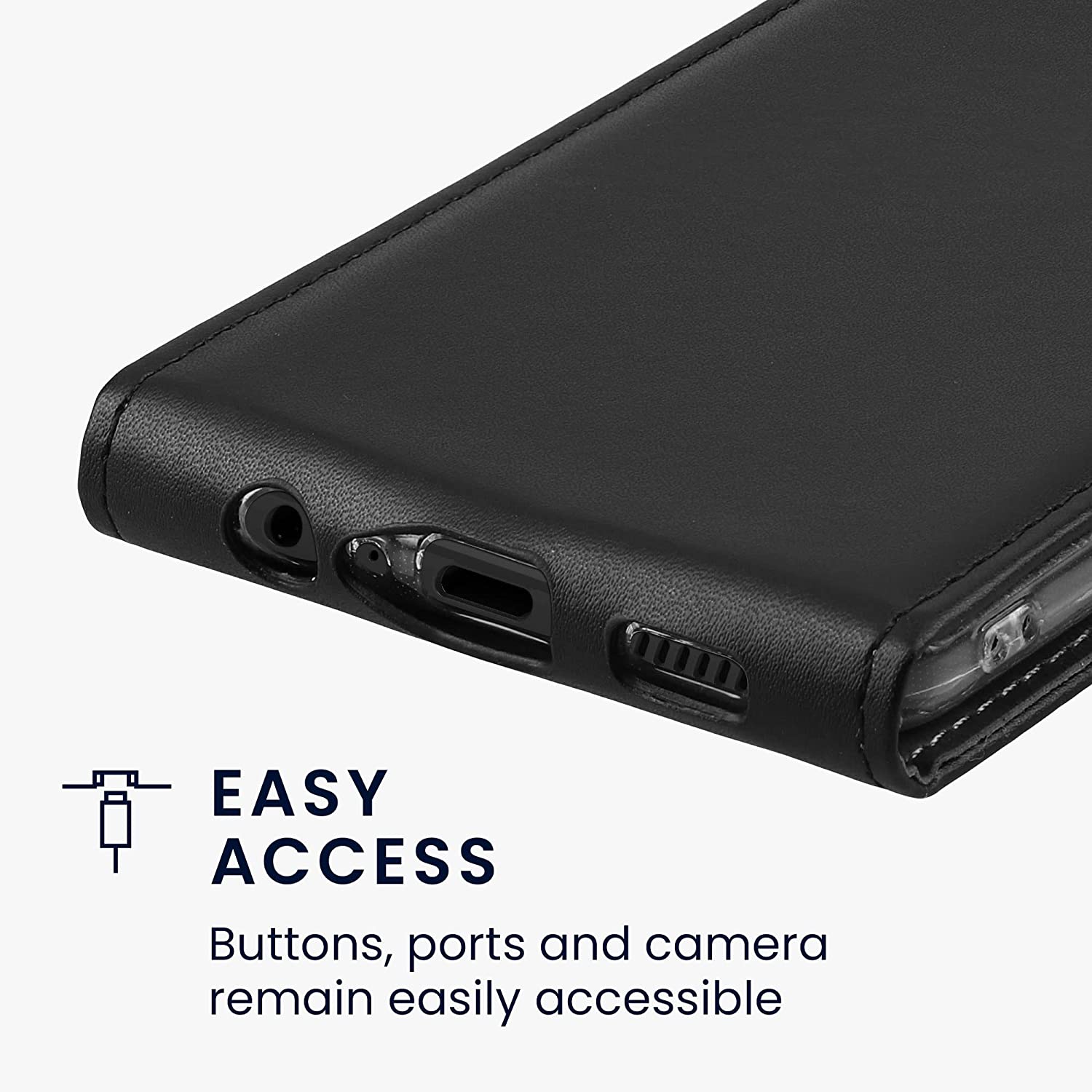 KW Samsung Galaxy A13 4G Θήκη Δερματίνη Flip - Black - 58616.01