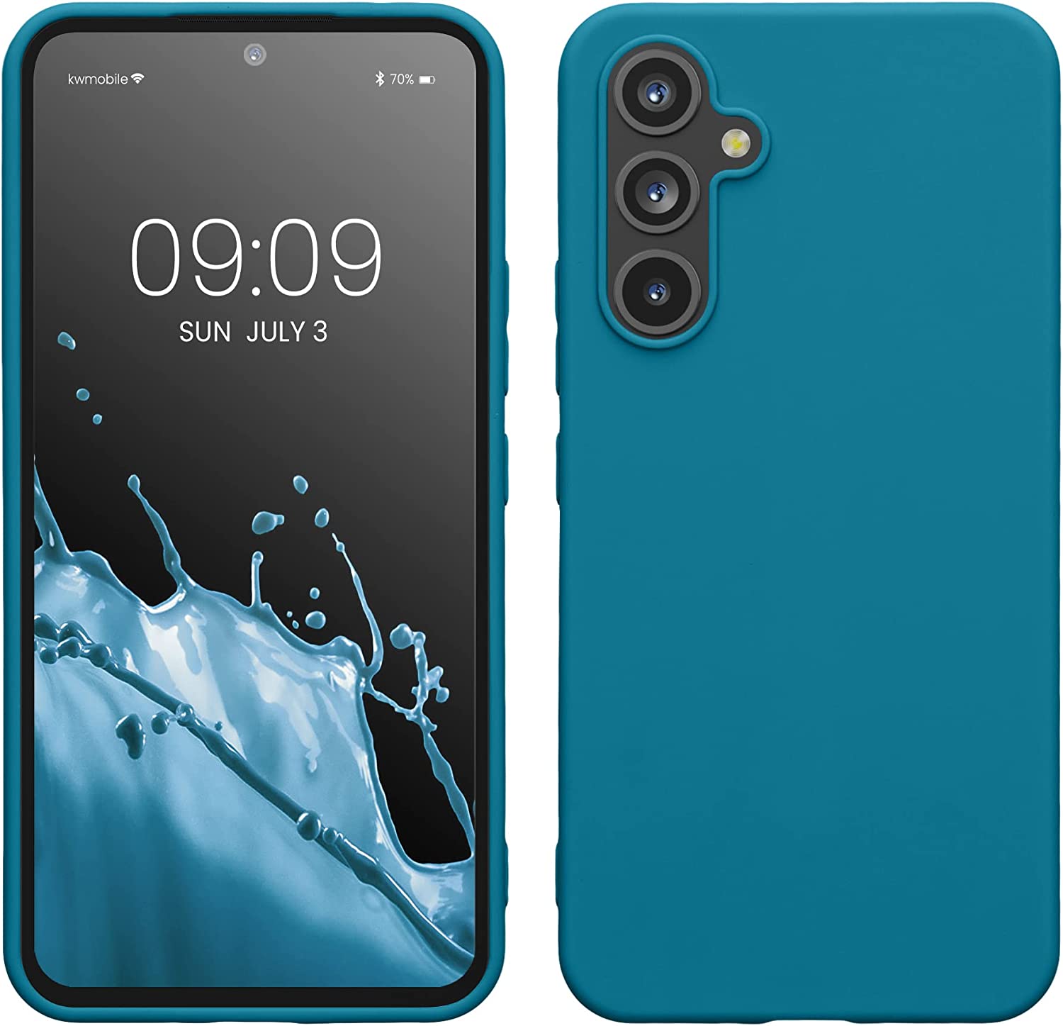 KW Samsung Galaxy A54 5G Θήκη Σιλικόνης TPU - Caribbean Blue - 60796.224