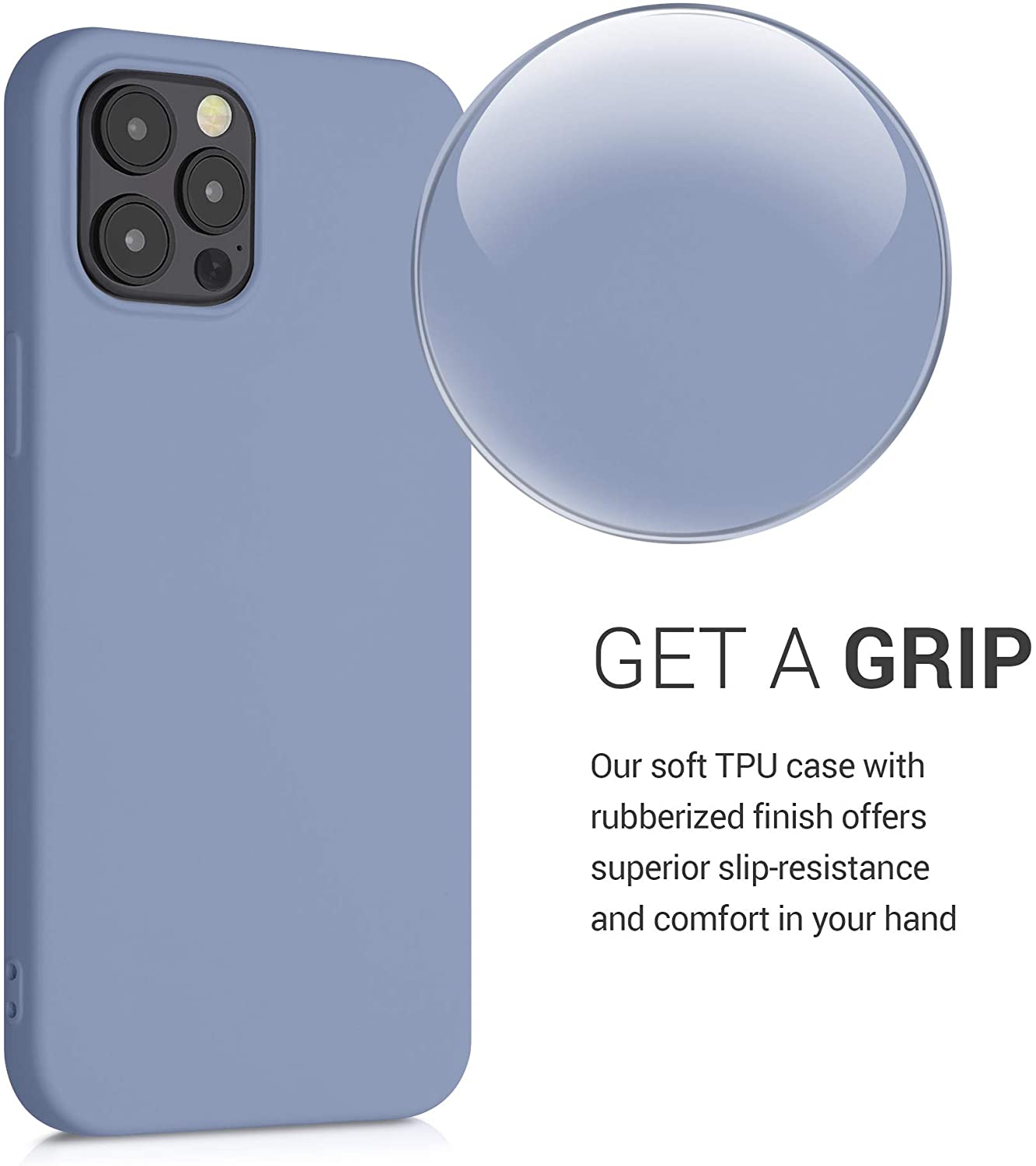 KW iPhone 12 Pro Max Θήκη Σιλικόνης Rubberized TPU - Light Blue Matt - 52714.58