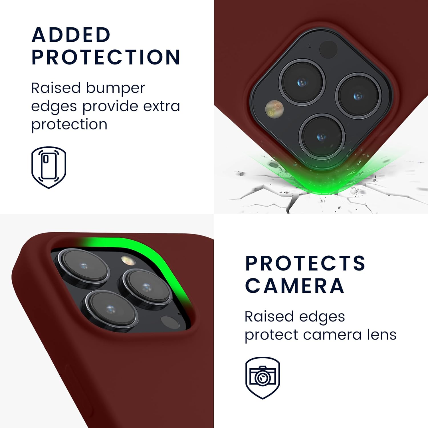 KW iPhone 15 Pro Θήκη Σιλικόνης Rubberized TPU - Tawny Red