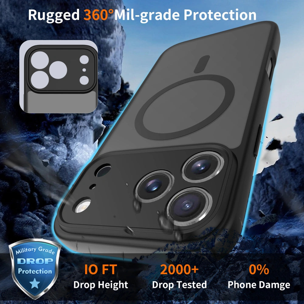 Tech-Protect iPhone 17 Pro Max BasicMag - Σκληρή Θήκη με Πλαίσιο Σιλικόνης και MagSafe - Matte Black