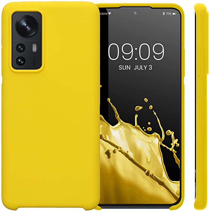KW Xiaomi 12 / 12X Θήκη Σιλικόνης Rubber TPU - Radiant Yellow - 56210.165