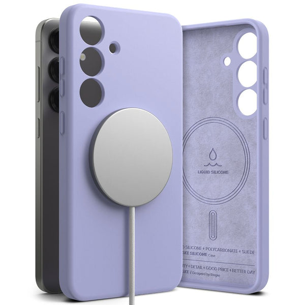 Ringke Samsung Galaxy S25 Plus Silicone Magnetic MagSafe Case Θήκη Σιλικόνης με MagSafe - Lavender