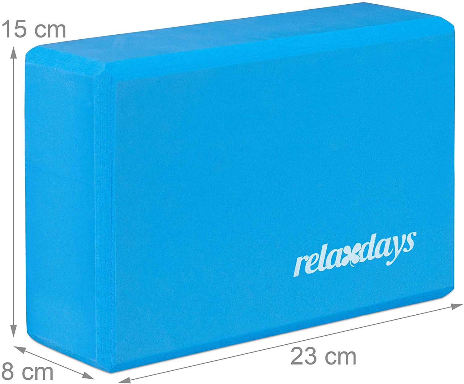 Relaxdays Σετ με 2 Μαξιλάρια Yoga - Blue - 4052025944902
